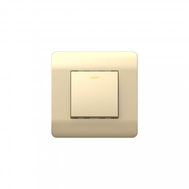 Фотография товара 'CHINT 431402 (NEW3-E) Выключатель 1-клавишный без фиксации с подсветкой, 10А'