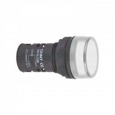Фотография товара 'CHINT 592781 Индикатор ND16-22B/2 белый AC/DC110В (R)'