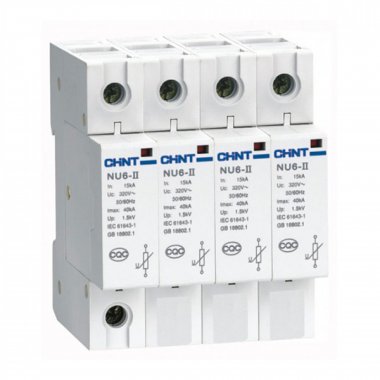 Фотография товара 'CHINT 213574 Ограничитель имп. перенапр. NU6-? 4Р In=40kA Uc=460B Im=100kA'