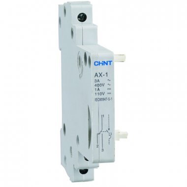 Фотография товара 'CHINT 158999 Вспомогательный контакт AX-1 для DZ158 (R)'