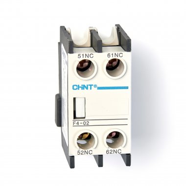Фотография товара 'CHINT 257009 Приставка доп.контакты F4-02 к контактору NC1 и NC2'