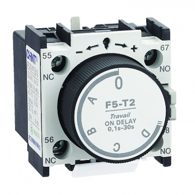 Фотография товара 'CHINT 258022 Приставка выдержка времени F5-T2 к контактору NC1, NC2 и NXC (R)'