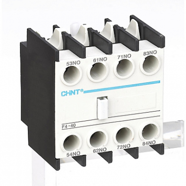 Фотография товара 'CHINT 257026 Приставка доп.контакты F4-40 к контактору NC1 и NC2 (R)'