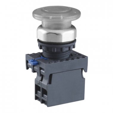 Фотография товара 'CHINT 578664 Кнопка управления "Грибок" ?40мм с самовозвратом NP8-10MD/11 1НО белая AC110В-220В(LED) IP65 (R)'