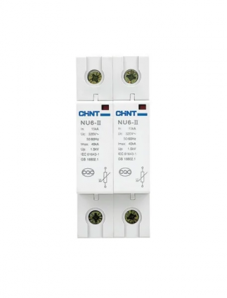 Фотография товара 'CHINT 368974 Ограничитель имп. перенапр. NU6-IIG 3Р In=40kA Uc=440B Im=100kA (R)'