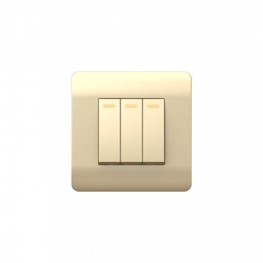 Фотография товара 'CHINT 431512 (NEW3-E) Переключатель 3-клавишный с подсветкой, 10А'