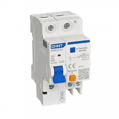 Фотография товара 'CHINT 819394 Диф. авт. выкл. NXBLE-32 1+N C25 30mA тип AC 6kA (R)'