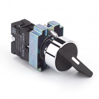 Фотография товара 'CHINT 573994 Переключатель NP2-BJ41, 2 положения возвратом, 1НО, IP40 (R)'