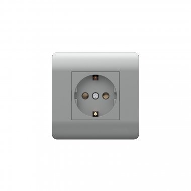 Фотография товара 'CHINT 431405 (NEW3-E) Розетка с/з со шторками, 16А'