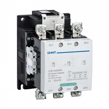 Фотография товара 'CHINT 275716 Контактор вакуумный CJX1-500/22K 500А(АС3) 2НО+2НЗ AC/DC 380В 50/60Гц'