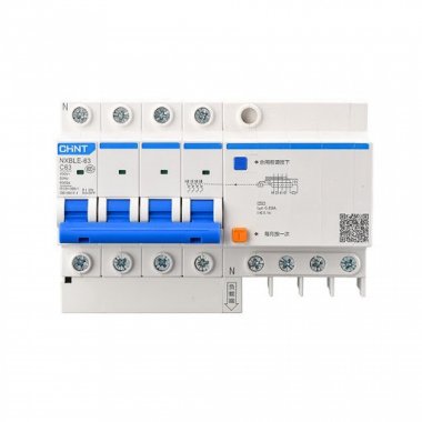 Фотография товара 'CHINT 982116 Диф. автомат NXBLE-63 3P+N C40 30mA тип AC 6kA (R)'