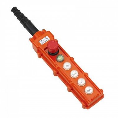 Фотография товара 'CHINT 586057 Пульт кнопочный NP3-2K на 4 кнопки, кнопка «ВКЛ» с фикс., повор. «Грибок» c фикс. IP65 (R)'