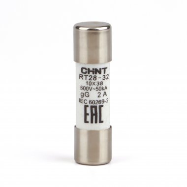 Фотография товара 'CHINT 520474 Плавкая вставка цилиндрическая RT28-32 2A 10х38 (R)'