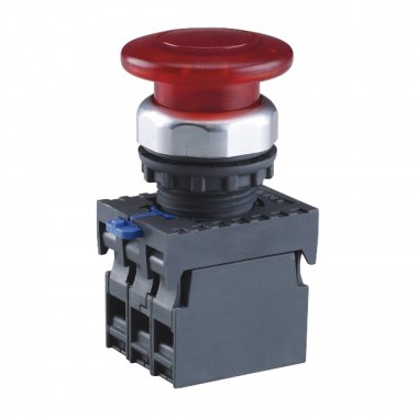 Фотография товара 'CHINT 667853 Кнопка упр. "Грибок" ?30мм NP8-02ZS/34 фикс., красн., 2НЗ, IP65 (R)'