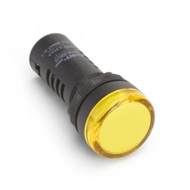 Фотография товара 'CHINT 828048 Индикатор ND16-22D/4C желтый, встр. конденсатор, IP65 АС110В (R)'