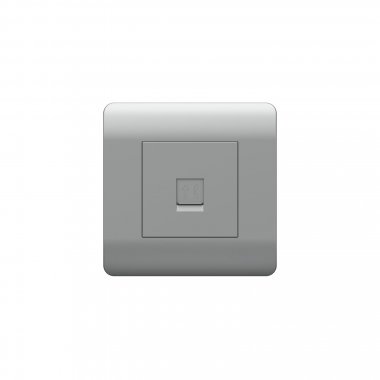 Фотография товара 'CHINT 431415 (NEW3-E) Розетка телефонная 1xRJ11'