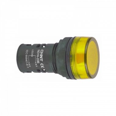 Фотография товара 'CHINT 592774 Индикатор ND16-22B/2 желтый AC/DC24В (R)'