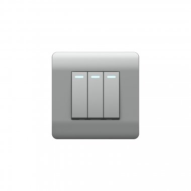 Фотография товара 'CHINT 431513 (NEW3-E) Переключатель 3-клавишный с подсветкой, 10А'