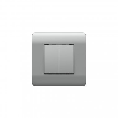 Фотография товара 'CHINT 431389 (NEW3-E) Выключатель 2-клавишный 10А'