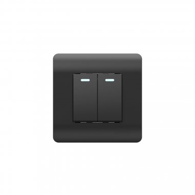 Фотография товара 'CHINT 431474 (NEW3-E) Выключатель 2-клавишный с подсветкой, 10А'