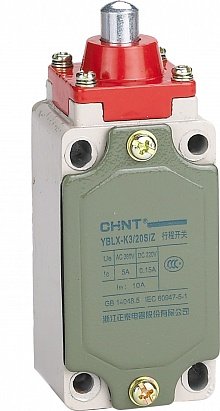 Фотография товара 'CHINT Выключатель путевой YBLX-K3/20S/Z с толкателем (CHINT) 439025'