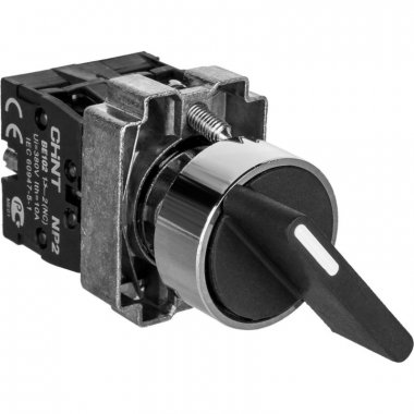 Фотография товара 'CHINT Переключатель NP2-EG53, 3 положения с возвратом, 2НО IP40 (CHINT) 573842'
