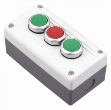 Фотография товара 'CHINT Кнопочный пост NPH1-3005, 1НО+1НЗ +сигн.лампа, АС/DC24В (CHINT) 587077'