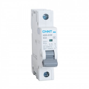 Фотография товара 'CHINT 320771 Авт. выкл. NB8-63M 1P 1А 10кА х-ка L без тепл. расцеп. (R)'