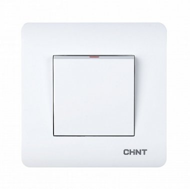 Фотография товара 'CHINT 1-клавишный выключатель 10А 250В NEW3 (CHINT) 715377'