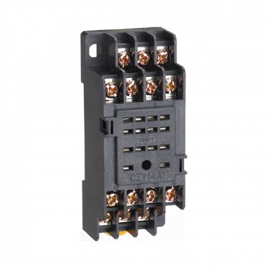 Фотография товара 'CHINT 285958 Колодка CZY14A-E для реле JZX-22F(B)/4Z,NJX-13FW(B)/4ZS 4 контакта (R)6'