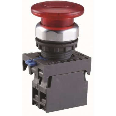 Фотография товара 'CHINT 667851 Кнопка упр. "Грибок" ?30мм NP8-01ZS/34 фикс., красн., 1НЗ, IP65 (R)'