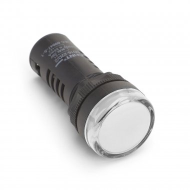 Фотография товара 'CHINT 593951 Индикатор ND16-22D/2C белый, встр. резистор, IP65 АС/DC24В (R)'