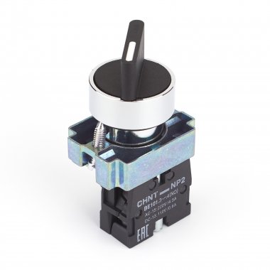 Фотография товара 'CHINT 573979 Переключатель NP2-BD41, 2 положения возвратом, 1НО, IP40 (R)'