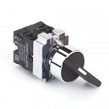 Фотография товара 'CHINT 575991 Переключатель NP2-BJ44, 2 положения возвратом, 2НЗ, IP40 (R)'