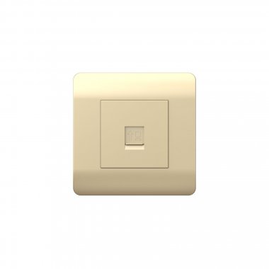 Фотография товара 'CHINT 431416 (NEW3-E) Розетка компьютерная 1хRJ45'