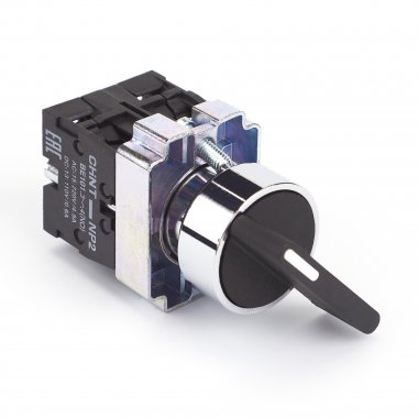 Фотография товара 'CHINT 573998 Переключатель NP2-BJ53, 3 положения возвратом, 2НО, IP40 (R)'