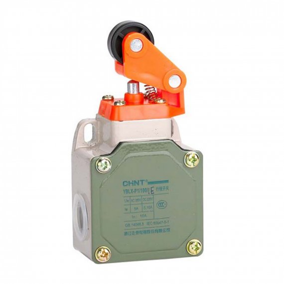 Фотография товара 'CHINT 437089 Выключатель путевой YBLX-P1/120/1E прямого действия с одинарным роликом с буфером (R)'