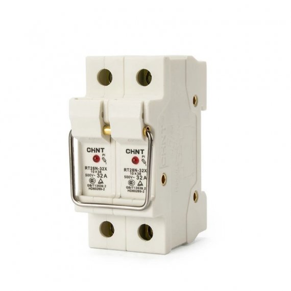Фотография товара 'CHINT 520348 Держатель плавких вставок с индикацией RT28N-32X 10х38 2П'
