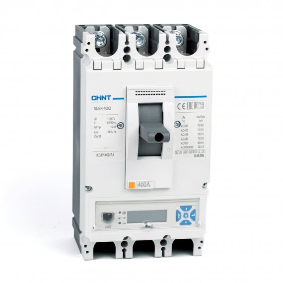 Фотография товара 'CHINT 269465 Авт. выкл. NM8N-400R EM 3P 400А 150кА с электр. расцепителем, LCD (R)'
