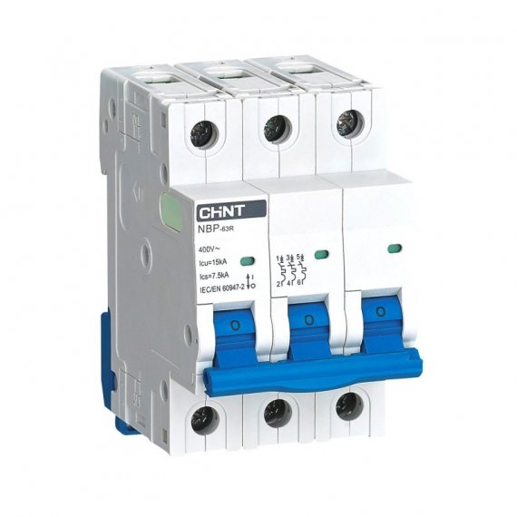 Фотография товара 'CHINT 352392 Авт. выкл. NBP-63R 3P 16A 15кА 8In (R)'