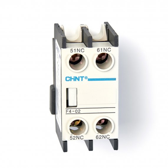 Фотография товара 'CHINT 257009 Приставка доп.контакты F4-02 к контактору NC1 и NC2'