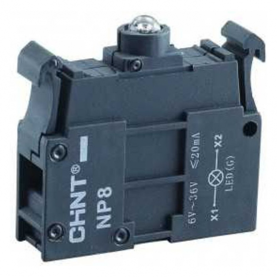 Фотография товара 'CHINT 578986 Светодиодный элемент для NP8, AC 110-230В, красный (R)'
