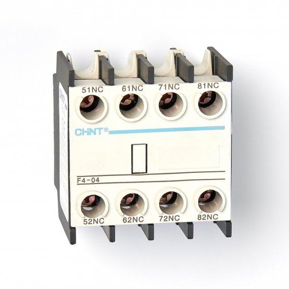 Фотография товара 'CHINT 257018 Приставка доп.контакты F4-04 к Контактору NC1 и NC2'