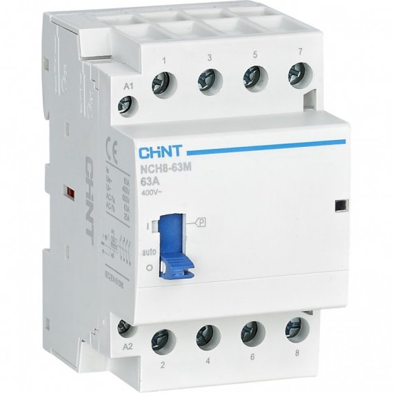 Фотография товара 'CHINT Контактор модульный с ручн. упр. NCH8-40M/04 AC220-240V 50/60Гц (R)(CHINT) 257508'