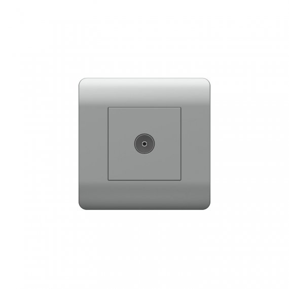 Фотография товара 'CHINT 431411 (NEW3-E) Розетка антенная одиночная TV коннектор'