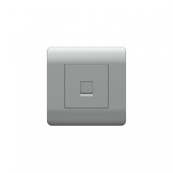 Фотография товара 'CHINT 431417 (NEW3-E) Розетка компьютерная 1хRJ45'