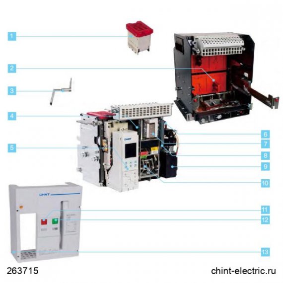 Фотография товара 'CHINT 102703 Релейный модуль RU-1 для NA8G (R)'
