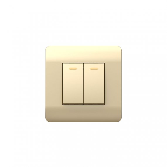 Фотография товара 'CHINT 431388 (NEW3-E) Выключатель 2-клавишный 10А'