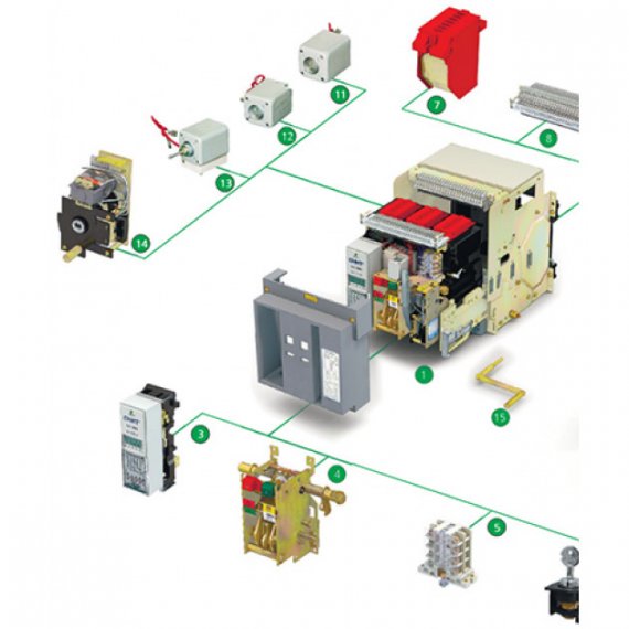 Фотография товара 'CHINT 378730 Вывод для вертикального подключения NA8G-1600'