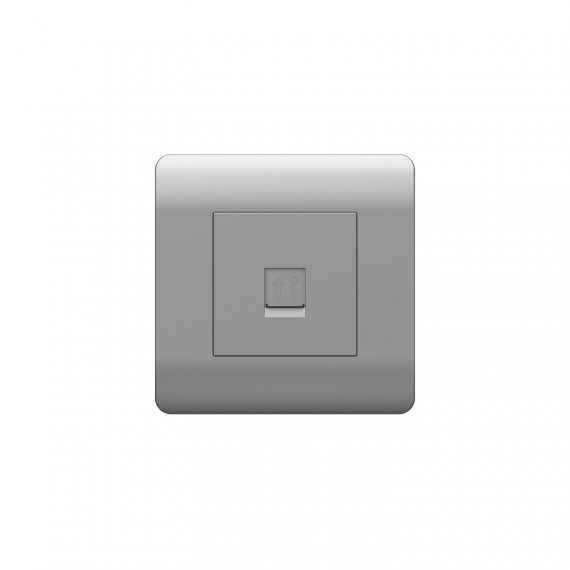 Фотография товара 'CHINT 431415 (NEW3-E) Розетка телефонная 1xRJ11'